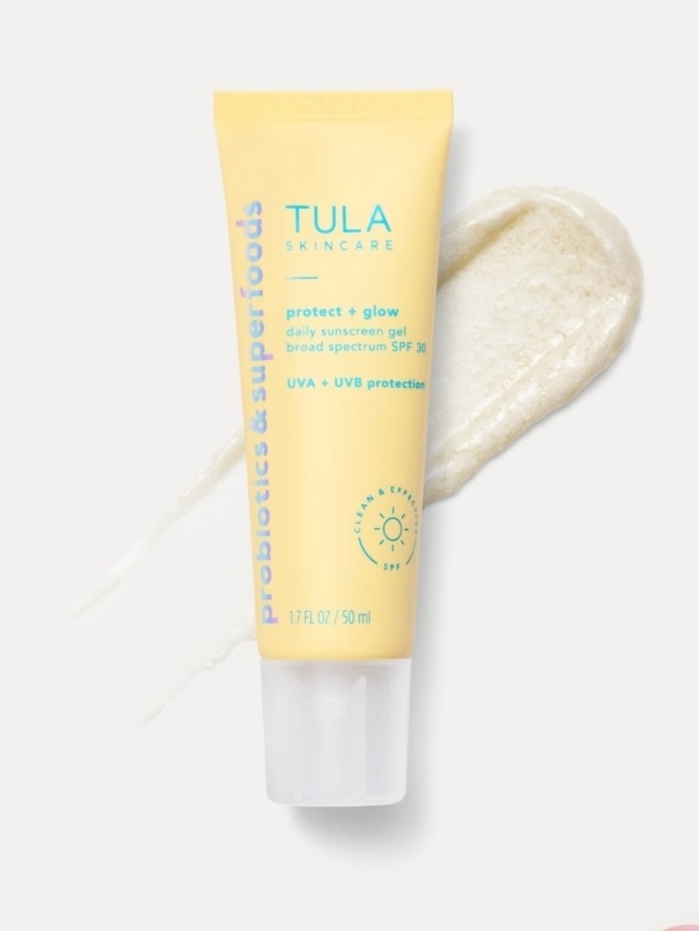 TULA Protect + Glow Daily Sunscreen Gel SPF 30 Sunscreen Gel 1.7 Oz. BNIB